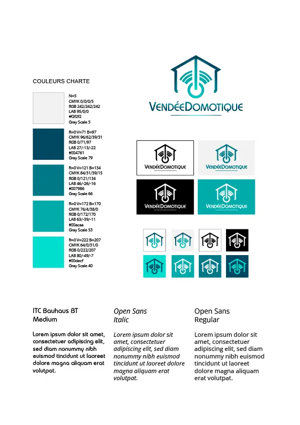 Charte graphique Vendée Domotique