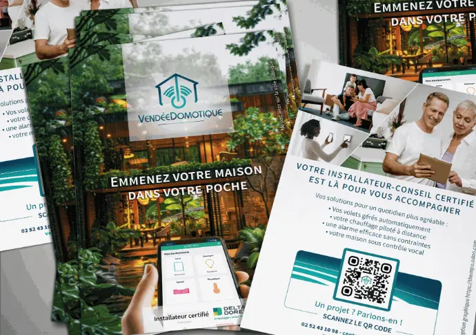 flyers promotionnels Vendée Domotique