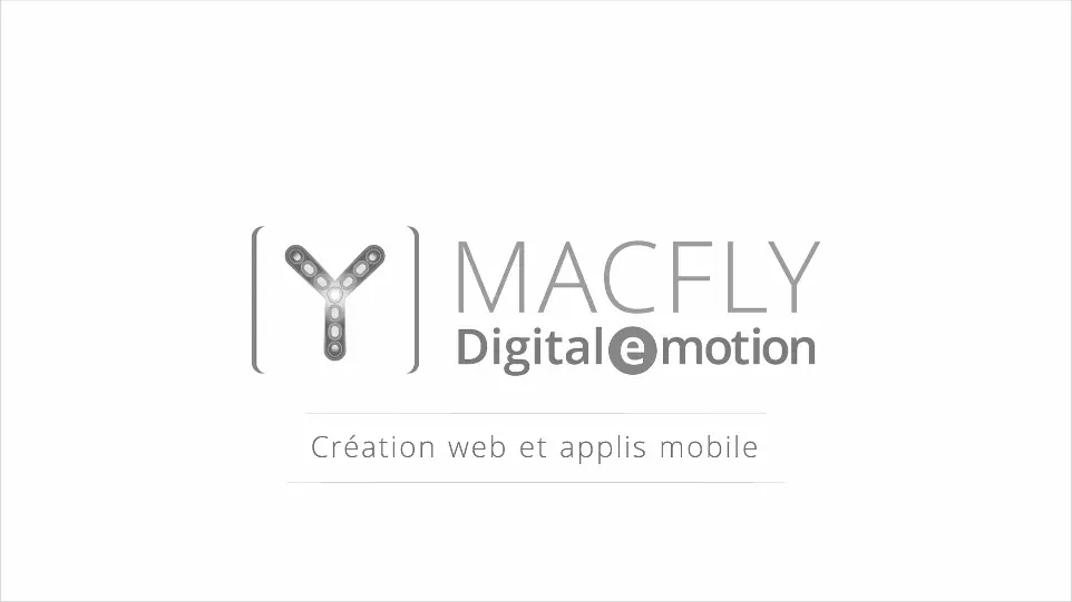 client entreprise logotype macfly agence communication web application communication