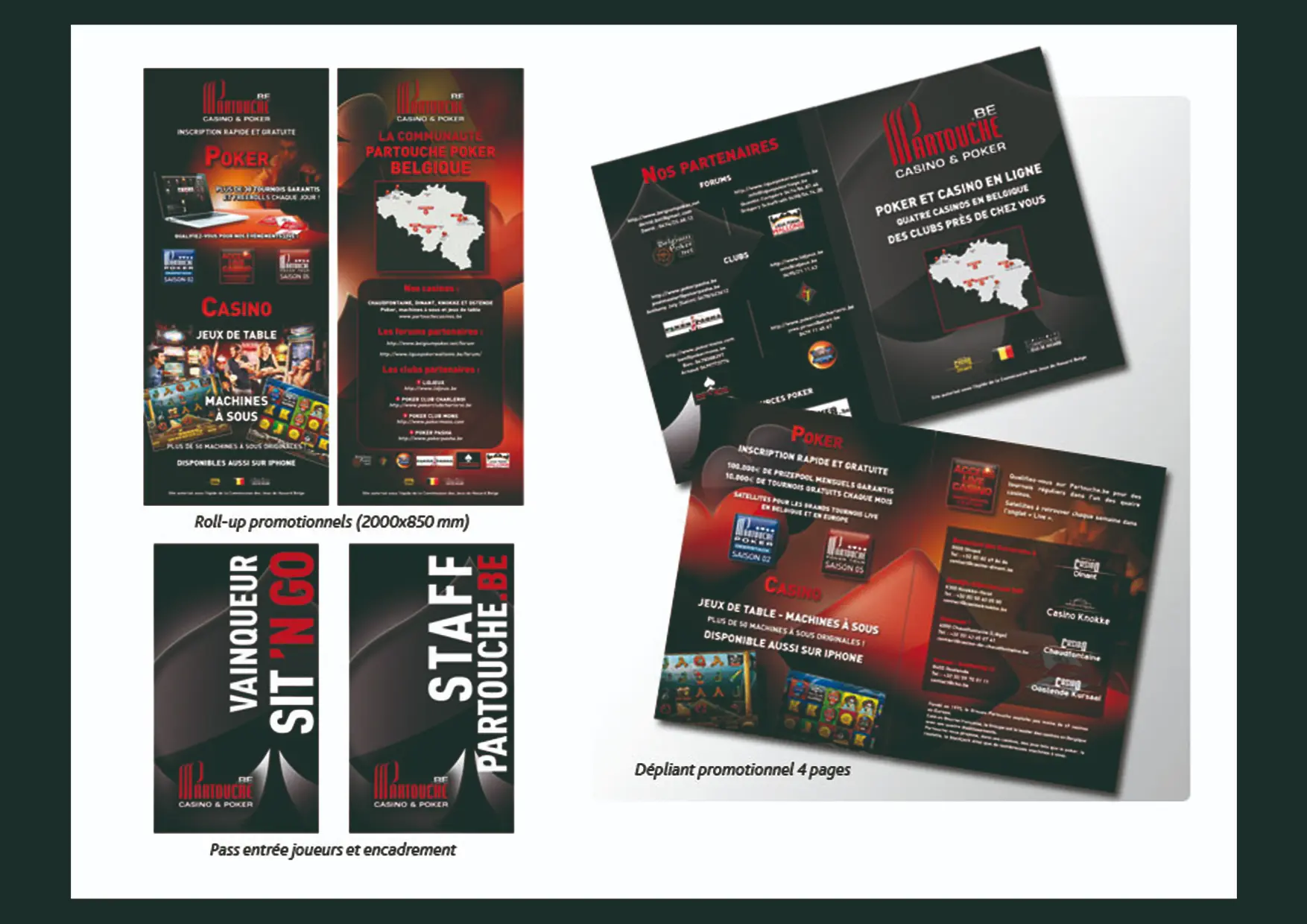 Partouche casino leaflet prospectus publicité print imprimé brochure encart