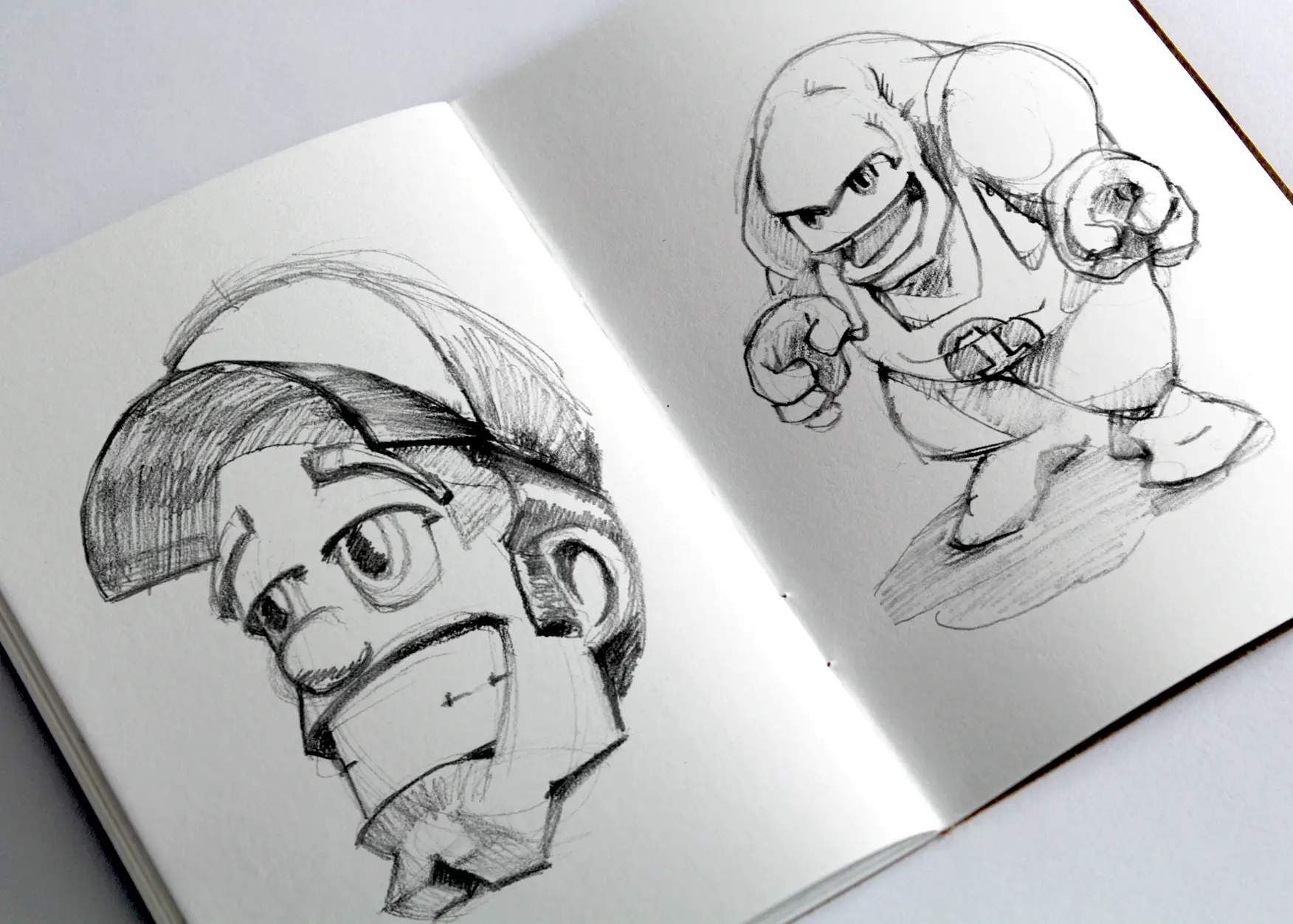 Carnet de croquis crayonné divers