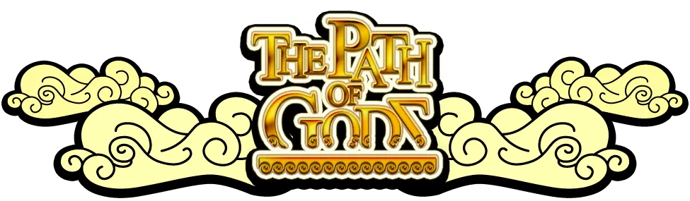 logo de machine à sou en ligne "The path of gods" Casino Partouche