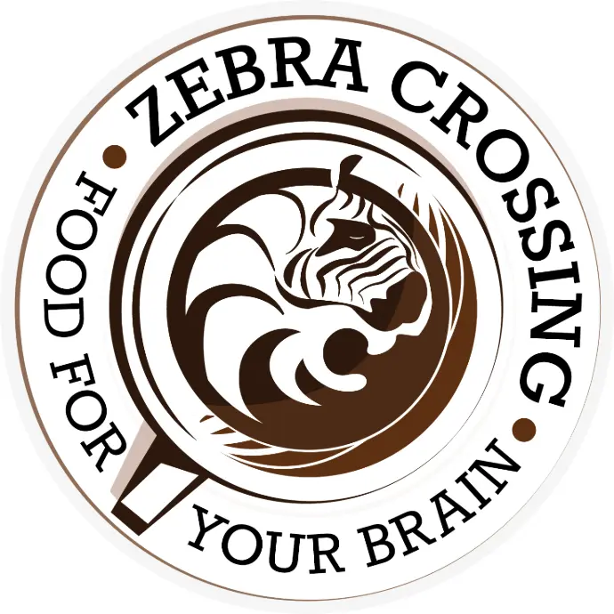 Logo projet café culturel et solidaire "Zebra Crossing"