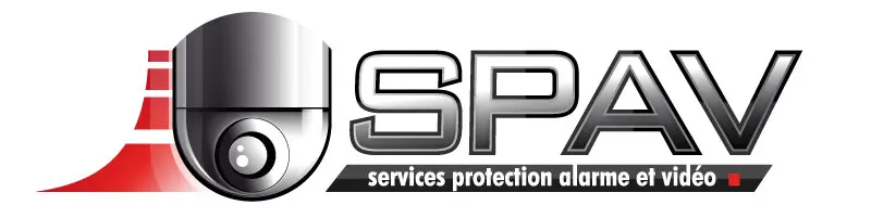 logotype SPAV (service de protection et domotique) 