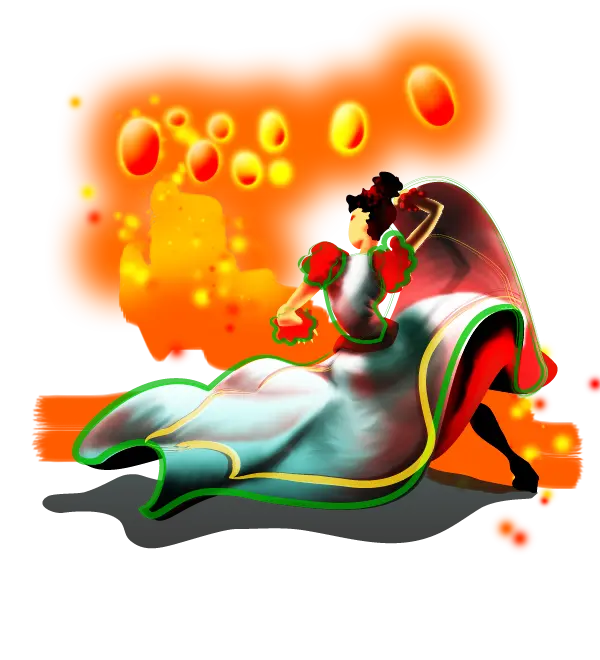 Danseuse flamenco illustration photoshop