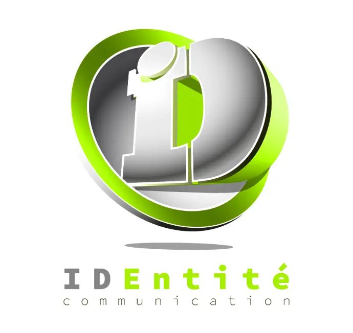 Logo ID (abbréviation de Identité en anglais) identité communication 