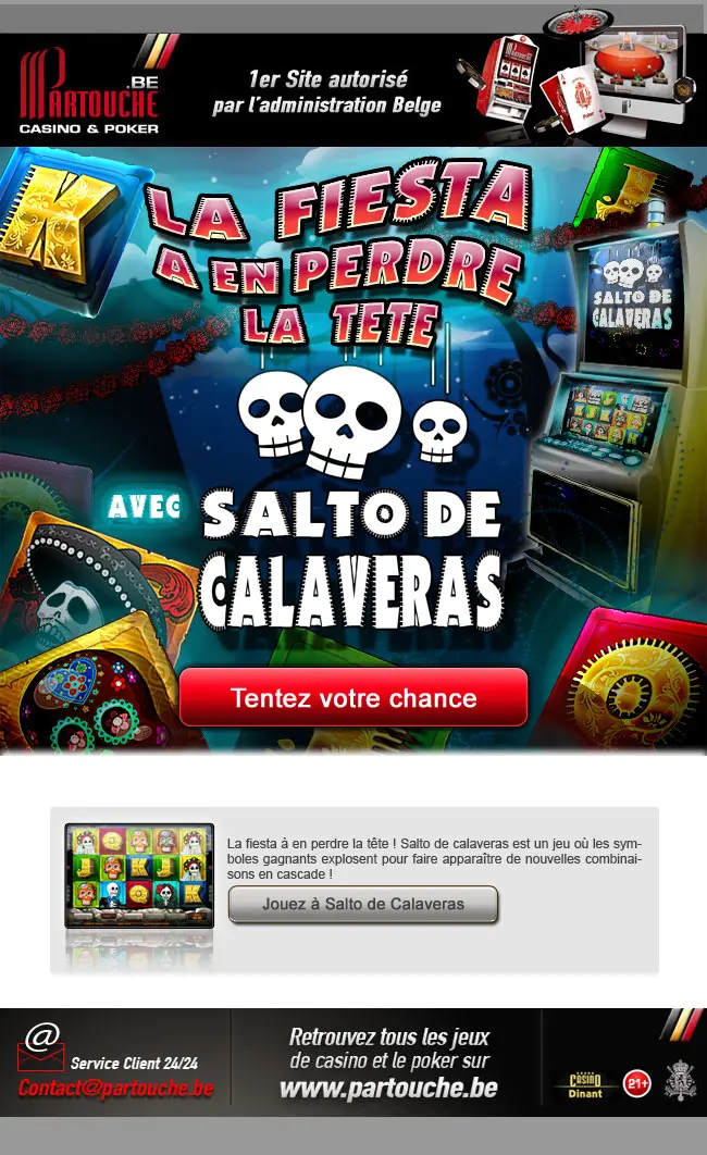 Emailing promotionnel jeu en ligne Casinos Partouche